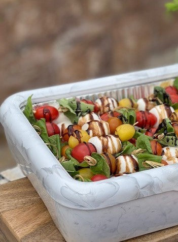 Fancy Panz® Classic - White/Grey Marble