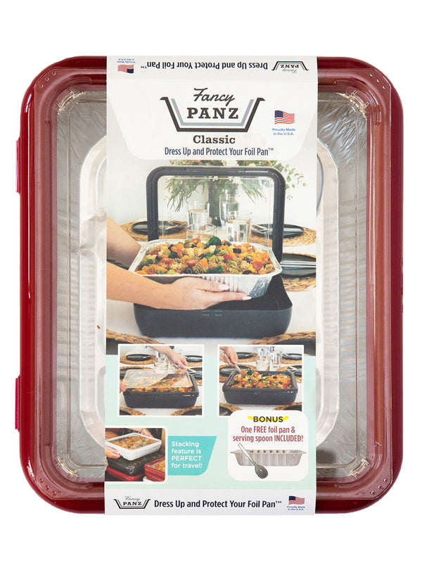 Fancy Panz Plastic 9 x 13 Aqua Foil Pan Carrier 1ct 