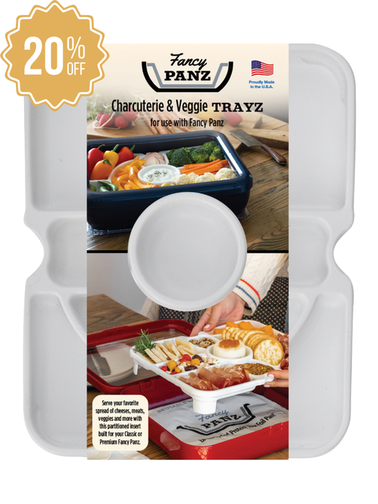 Charcuterie & Veggie Trayz Insert for Classic & Premium Fancy Panz - 𝘙𝘦𝘨𝘶𝘭𝘢𝘳𝘭𝘺 $14.99, 𝘯𝘰𝘸 𝘫𝘶𝘴𝘵 $11.99
