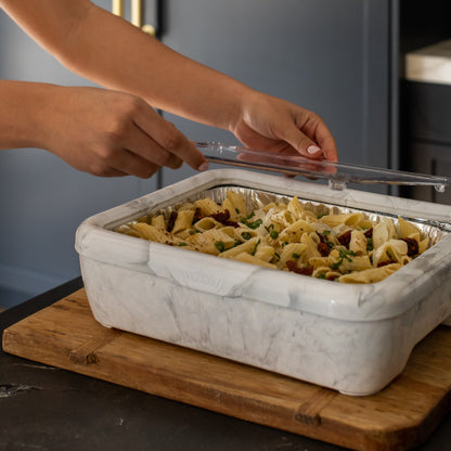 Fancy Panz® Premium - White/Grey Marble, Includes Hot/Cold Gel Pack