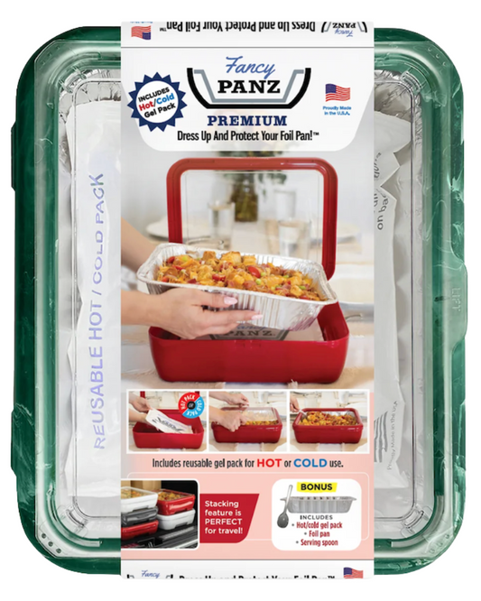 Fancy Panz® Premium - Green Marble, Includes Hot/Cold Gel Pack