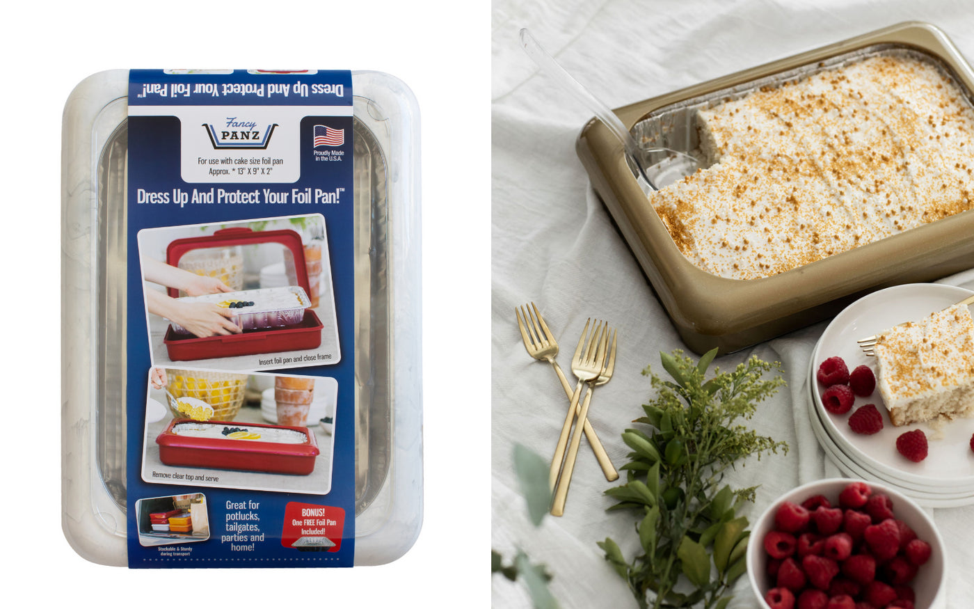 Fancy Panz® - Dress Up and Protect Your Foil Pan with Elegant Solution