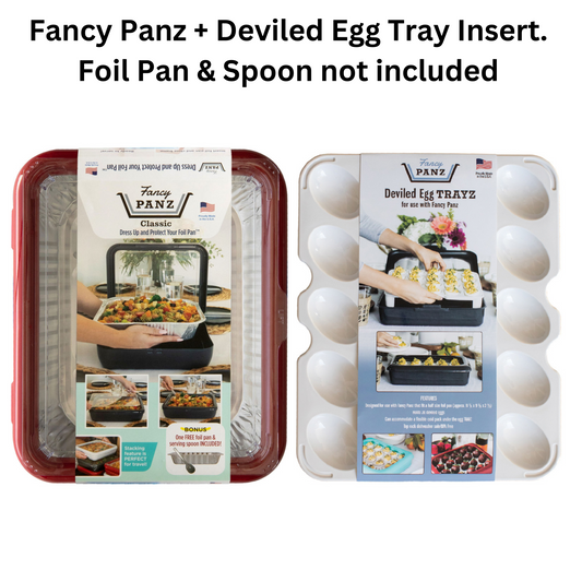 Fancy Panz® Classic Red- Includes Deviled Egg Trayz Insert